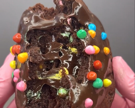 Cosmic Brownie Cookies Filled With Chocolate Fudge